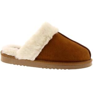 Volatile Microsuede with Faux Sherling Detail Slipper Shoe Fluff 9